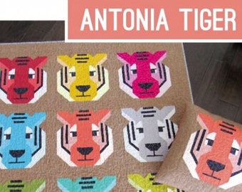 ANTONIA TIGER Quilt Pattern by Elizabeth Hartman