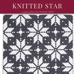 KNITTED STAR by Lo & Behold Stitchery Quilt Pattern (PAPER)