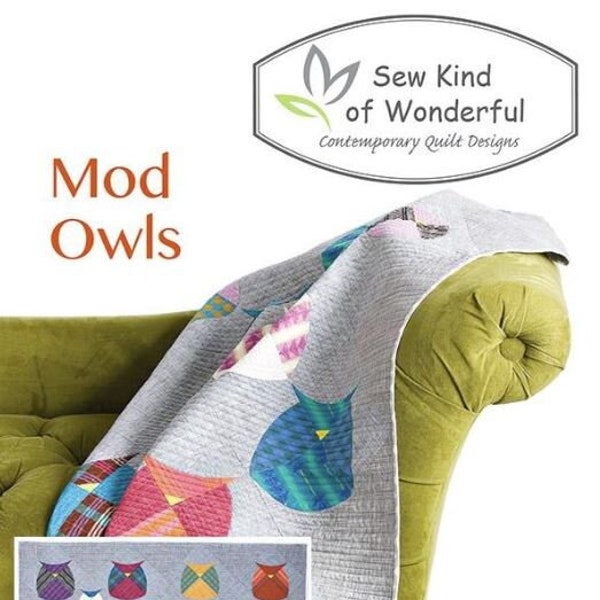 Sew Kind of Wonderful - Mod Owls - Quilt Pattern (PAPER)