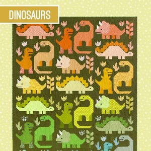 Dinosaurs Quilt Pattern by Elizabeth Hartman