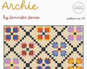 Penelope Handmade ARCHIE Quilt Pattern (PAPER)