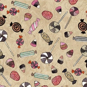 Clothworks FABOOLOUS by Sue Zipkin Candy Light Caramel