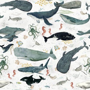 Windham DEEP BLUE by Katherine Quinn Creatures of the Sea Foam