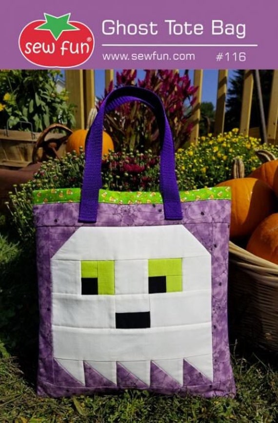 Sew Fun Ghost Tote Bag Pattern (PAPER)