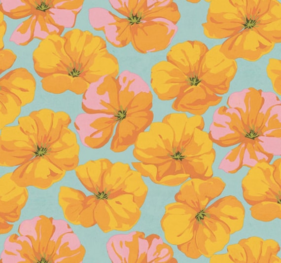 Free Spirit NATION OF FLOWERS by Martha Negley California Poppy Orange