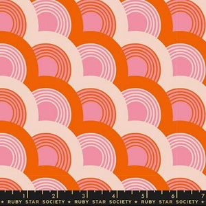 Moda Ruby Star Society Melody Miller FLOWERLAND Nightlights Retro Bold Art Deco Scales Sorbet