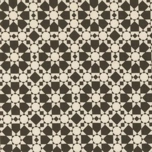 May include: A seamless pattern of black and white squares and triangles, creating a geometric design.