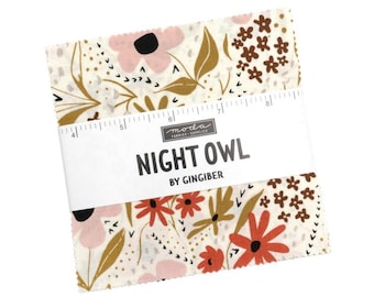 Moda NIGHT OWL by Gingiber Charm Pack
