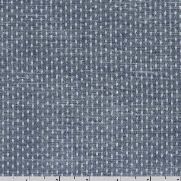 LAST YARD - Kaufman Chambray Union - Indigo Dot