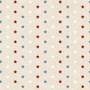 Wilmington Prints STARS OF VALOR Little Stars All Over Cream