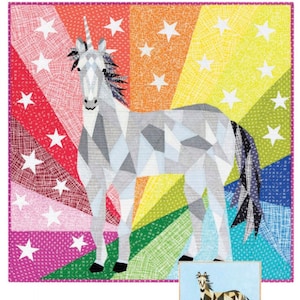 The Unicorn & Horse Quilt by Violet Craft