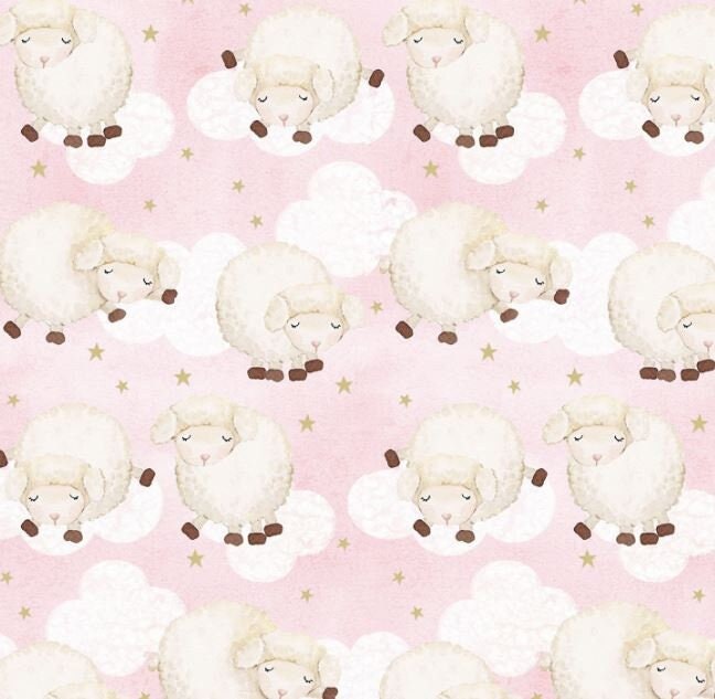 FLANNEL AE Nathan Comfy Prints Lamb Pink