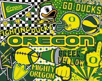 COTTON Oregon Ducks All Over Tailgate