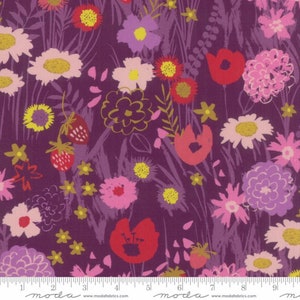 RAYON Moda Growing Beautiful by Crystal Manning Wildflower Plum
