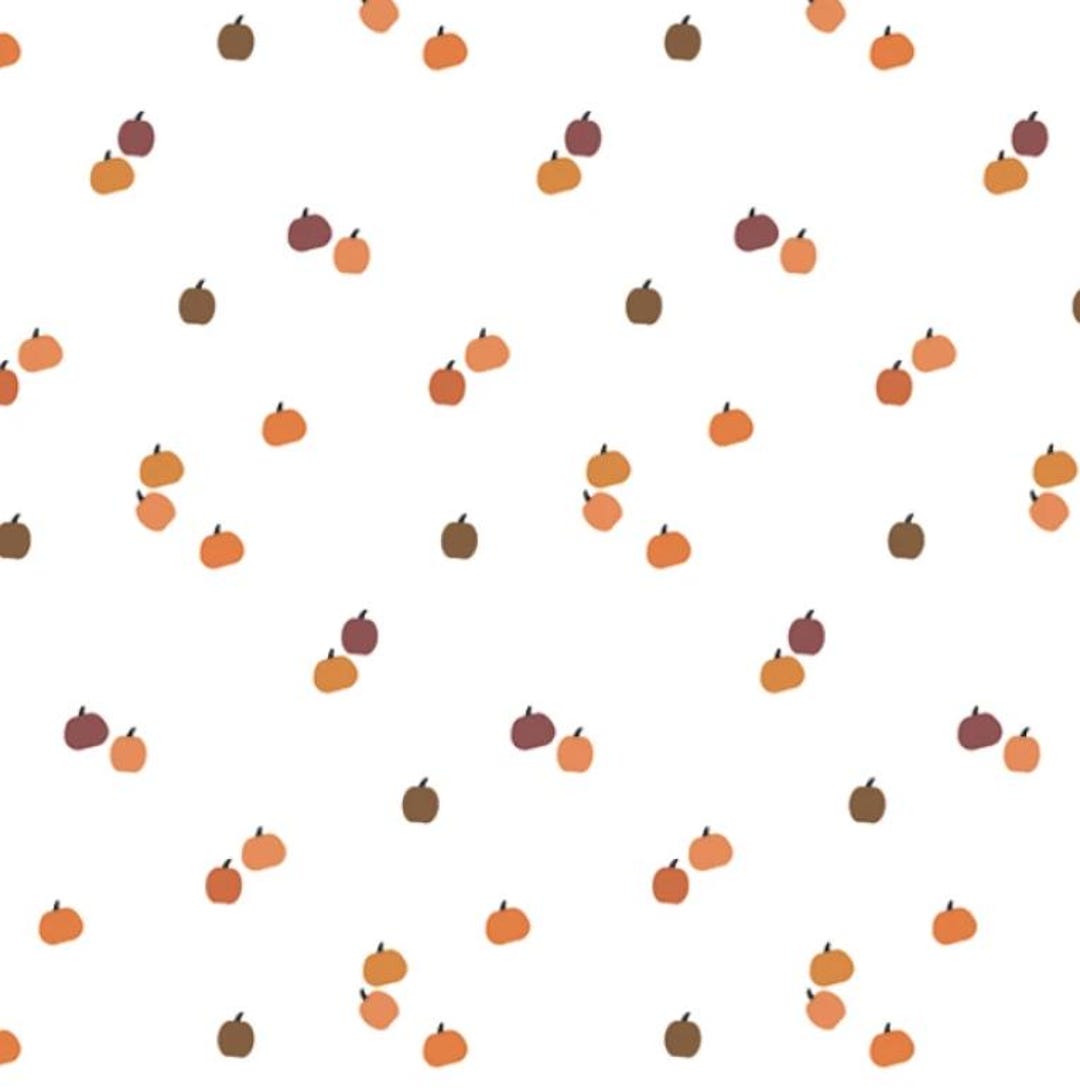 Riley Blake SEASONAL BASICS Pumpkins White - Etsy