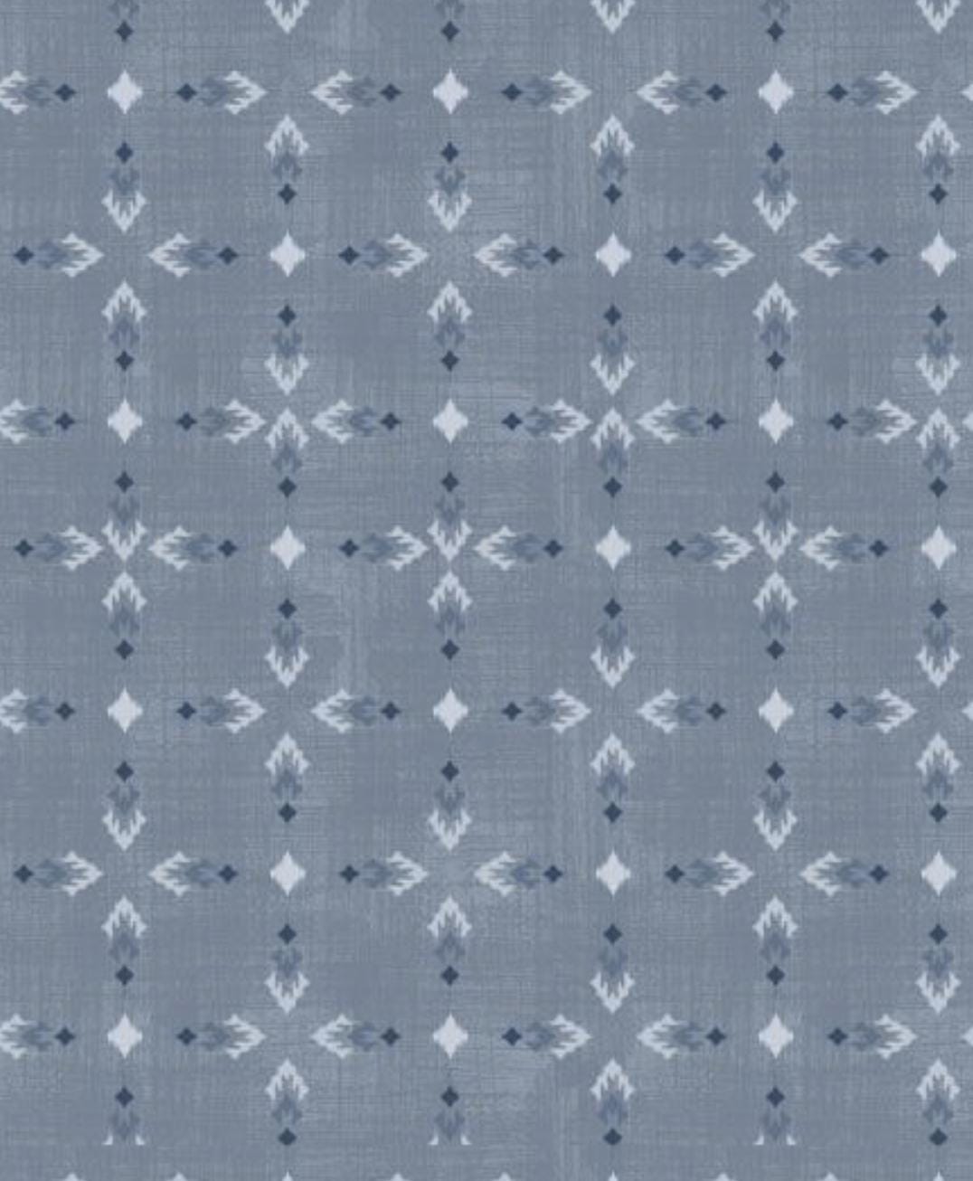 Wilmington Prints TIMBERLAND TRAILS Tribal All Over Blue