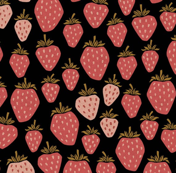 CANVAS Cotton + Steel Rifle Paper Co. Under the Apple Tree II After Midnight
