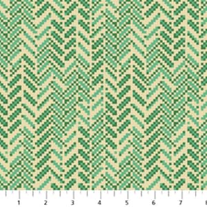 Figo Fabrics TRUE KISSES de Heather Bailey Small Talk Green