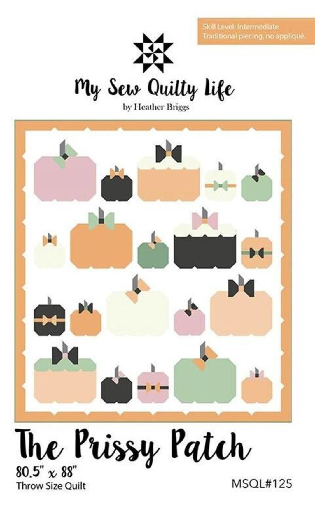 My Sew Quilty Life the Prissy Patch Quilt Pattern (PAPER) - Etsy