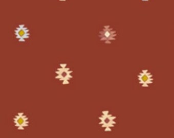 Figo Fabrics WILD WEST Motif Rust
