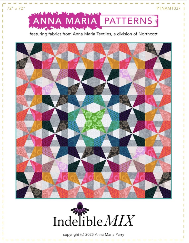 Anna Maria Patterns Indelible Mix Template AND Quilt Pattern (PAPER) - Etsy