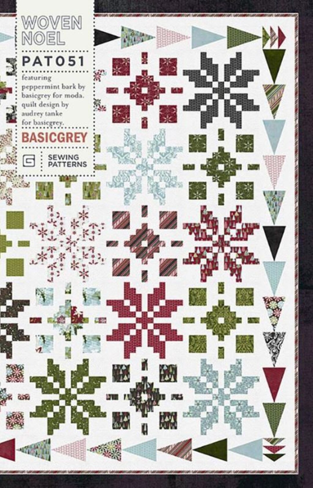 Woven Noel Quilt Pattern by Basicgrey Etsy