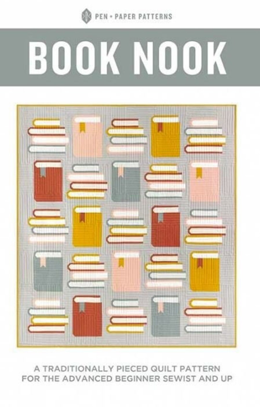 Pen + Paper Patterns BOOK NOOK Quilt Pattern (PAPER) - Etsy