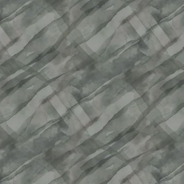 P&B Textiles - Ethereal Forest - Wavy Plaid - Dark