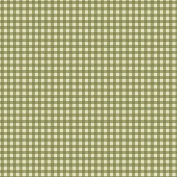 Benartex - Rustic Village Christmas - Village Gingham Check - Sage