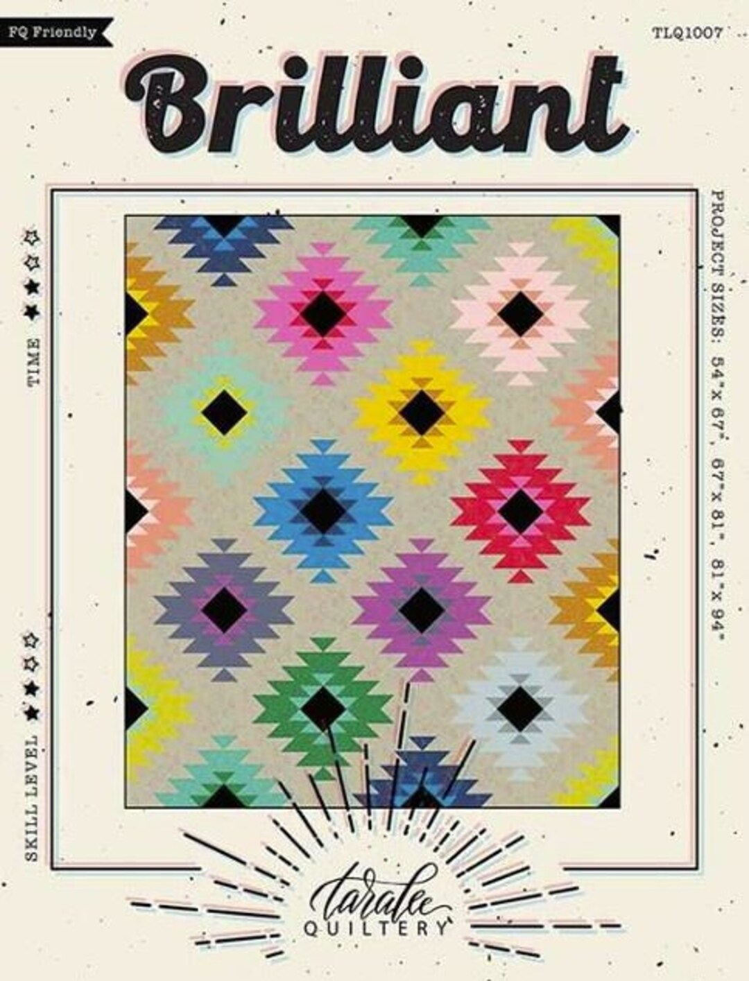 Quilt Packaging UPDATED PACKAGING Taralee Quiltery Brilliant Quilt Pattern (PAPER) - Etsy