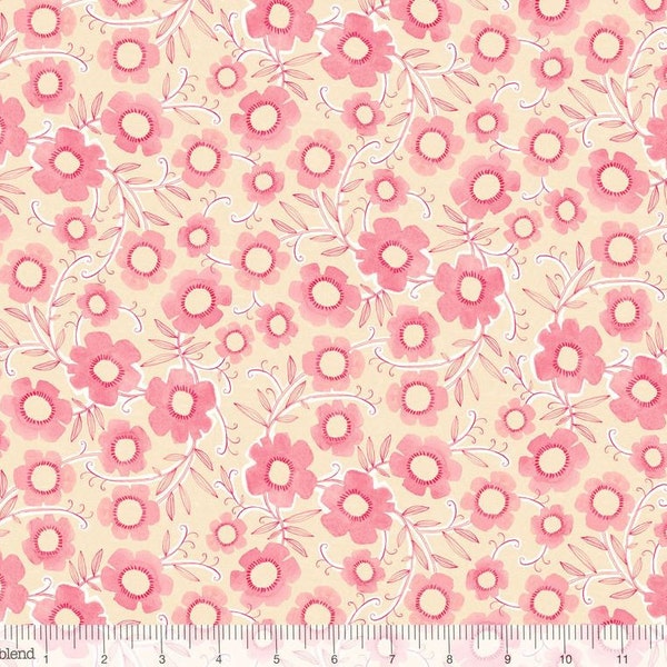 REMNANT - Blend Fabrics - The Makers - Petal Power - Pink