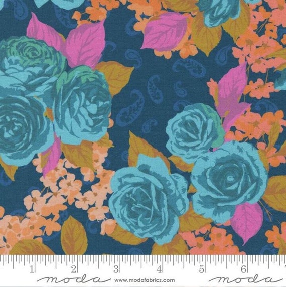 Paisley Rose - Paisley Rose in Prussian Blue Paisley Rose - Paisley Rose in Prussian Blue