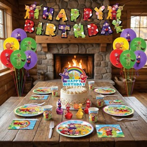 Bonitas decoraciones para fiestas de cumpleaños de bebés, pancartas, adornos para tartas y globos.