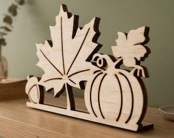 Pumpkin, Acorn, Autumn, an original wooden sculpture, Scrollsaw pattern, digital download, Mothers Day Gift, High Quality JPGs, PDF, PNG,SVG