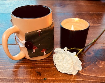 Homemade Coffee Cozy – Fabric Mug Sleeve