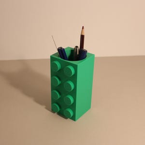 Lego Inspired Pencil Pot / Office Storage