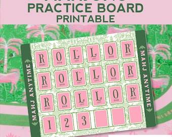 Mahjong Practice Printable | Instant Download Strategy Board | Beginner Mahjong Solo Play Sheet | More Mahj