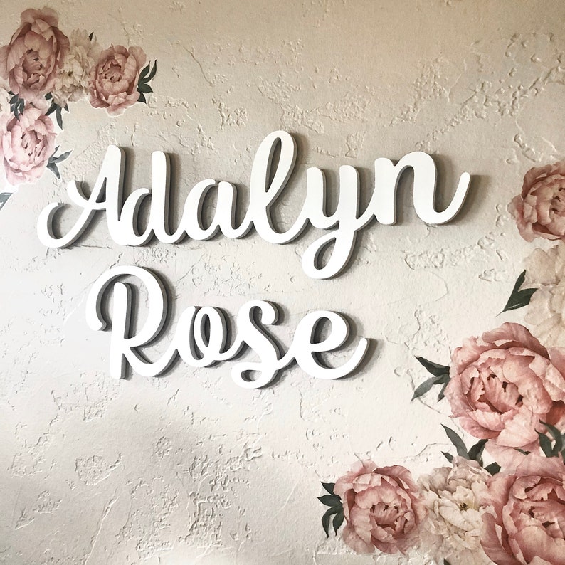 Oversized huge Wall Names Baby Nursery Kids Room Custom Etsy