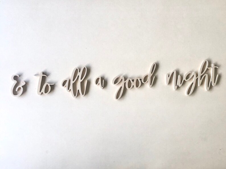 Custom Words / Wall Script / Personalize / White / Prop / Etsy