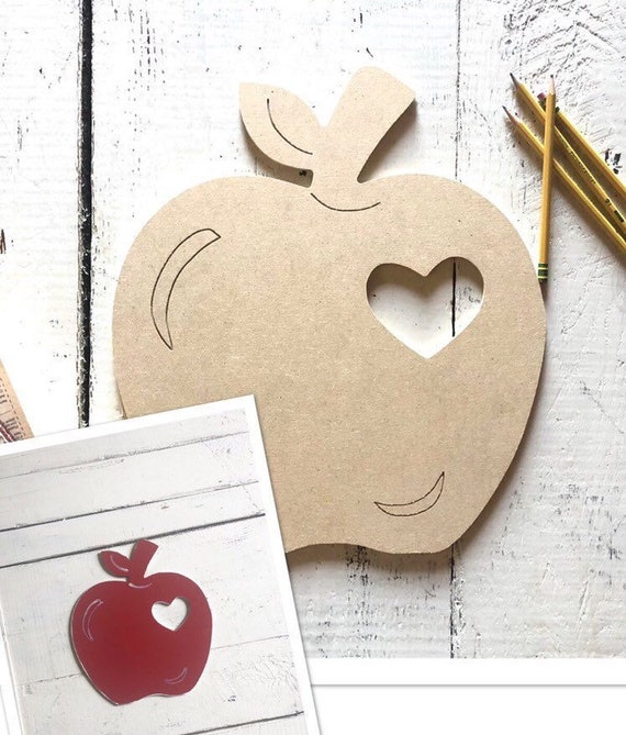 thank a teacher crafts Personalised mdf apple
