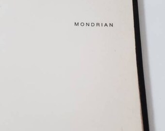 Vintage Hardcover Mondrian Art Book Museum Exhibition Catalog in French