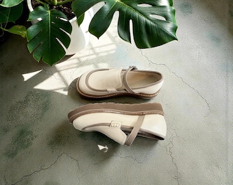 Mocassins anatomiques en cuir pour femmes : bout large, mocassins faits main