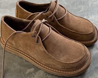 Anatomical Loafers: Comfortable Wide Toe Box (Handmade Leather Suede)