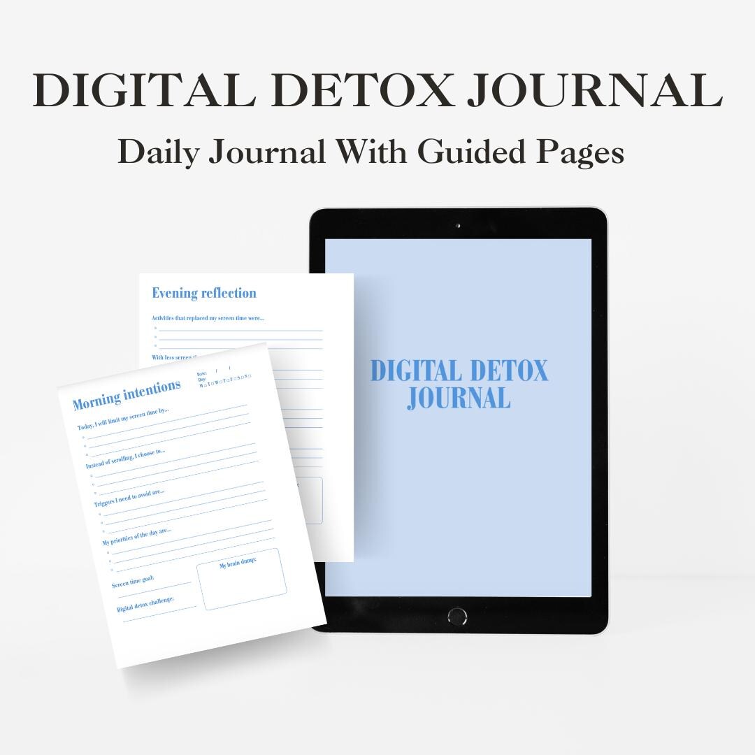 Digital Detox Journal for iPad | Screen Time Tracker, Mindfulness ...