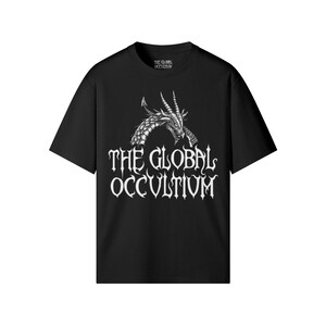Unisex Regular Fit T-Shirt | TGO Logo | Heavyweight Cotton Tee | Dark Streetwear | Occult & Esoteric Apparel Black