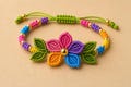 Macrame Flower Bracelet Pattern PDF | Beaded Floral Jewelry Tutorial (Digital Download) product logo