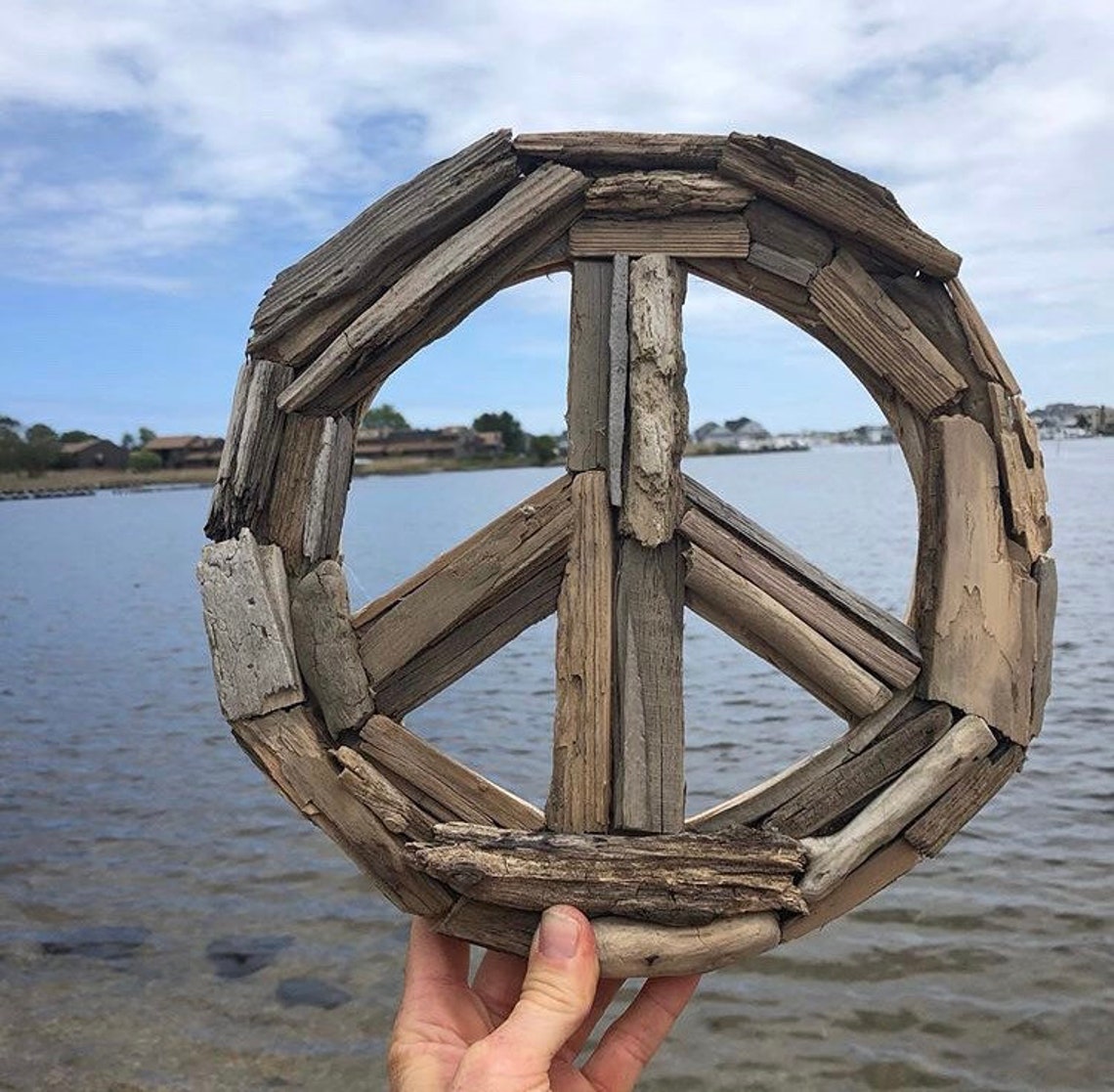 Driftwood Peace Sign Made to Order | Etsy