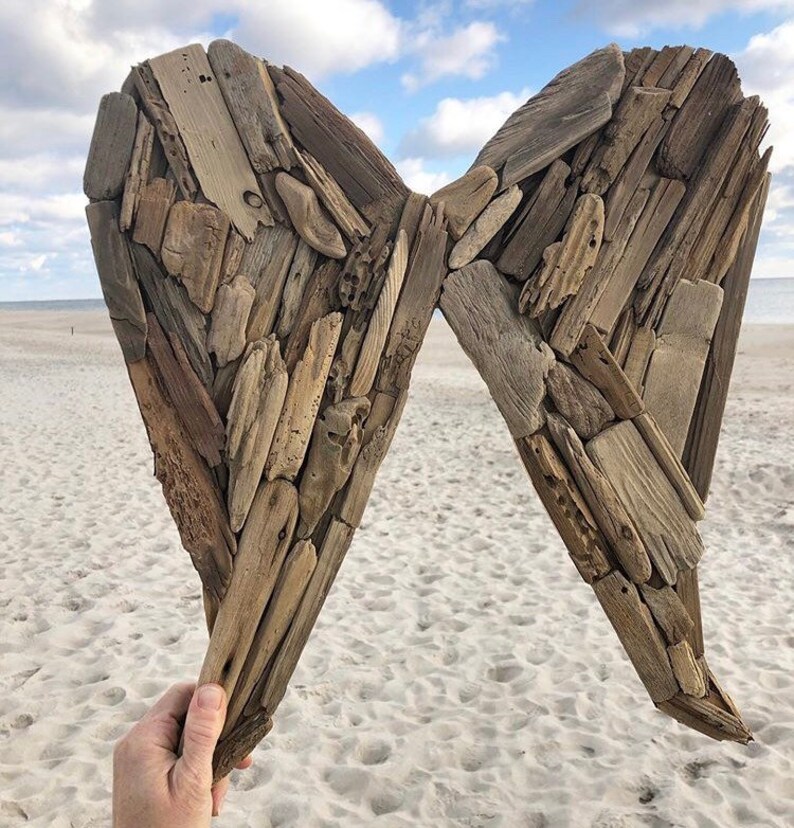 Driftwood Angel WingsMade to OrderJersey Shore wings angel Etsy