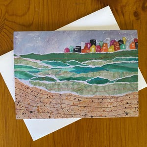 Open Waves XIII Grußkarte | einzelne leere Grußkarte | Kunst Schreibwaren