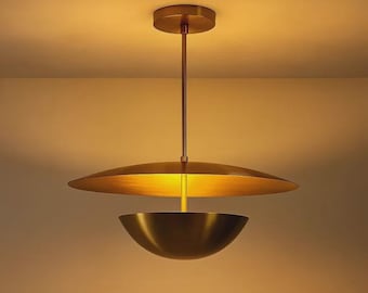 Lampa sufitowa Sputnik z lat 50. XX wieku, oprawa w stylu Mid Century Modern